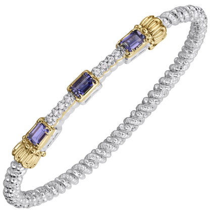 Vahan 14K Gold & Sterling Silver Bracelet with Iolite