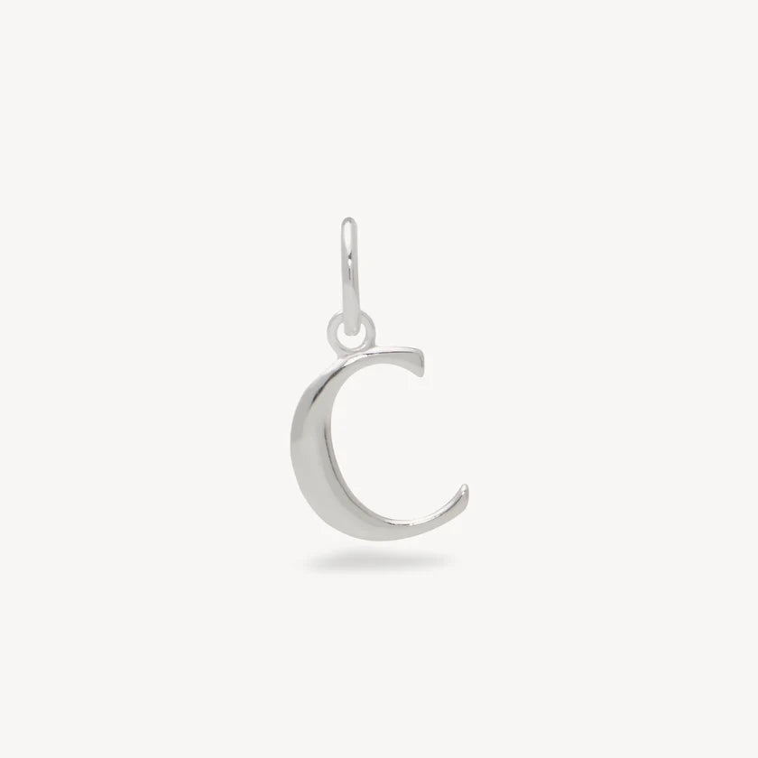 H&B Silver Letter Charm