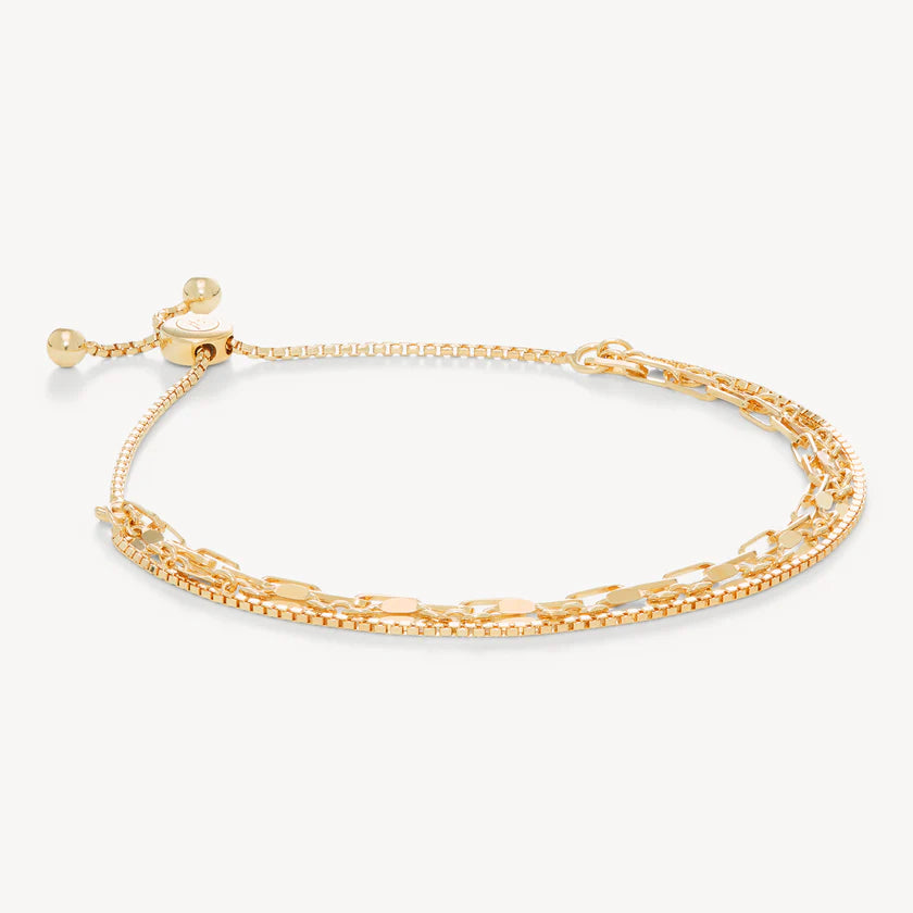 H&B Chain Trio Strand Bracelet
