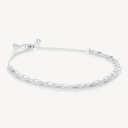 H&B Chain Trio Strand Bracelet