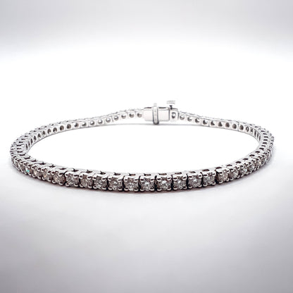 3.10ct Tennis Bracelet - Lab-Grown Diamonds in 14K White Gold