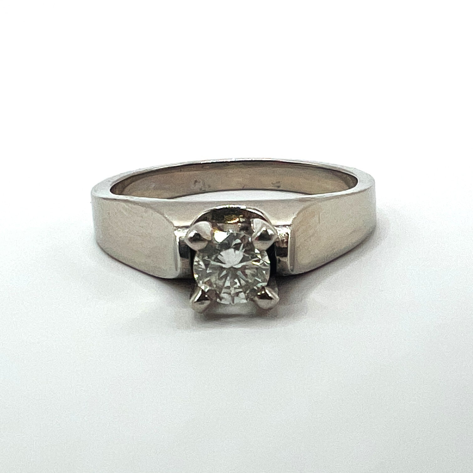 Roset Palladium Solitaire Engagement Ring Roset Jewelry