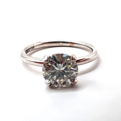 ROSET - Shiloh 7mm Moissanite Engagement Ring - 14K White Gold