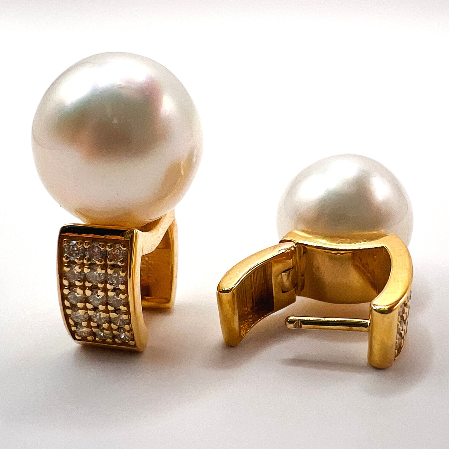 Diamond Pearl Huggies