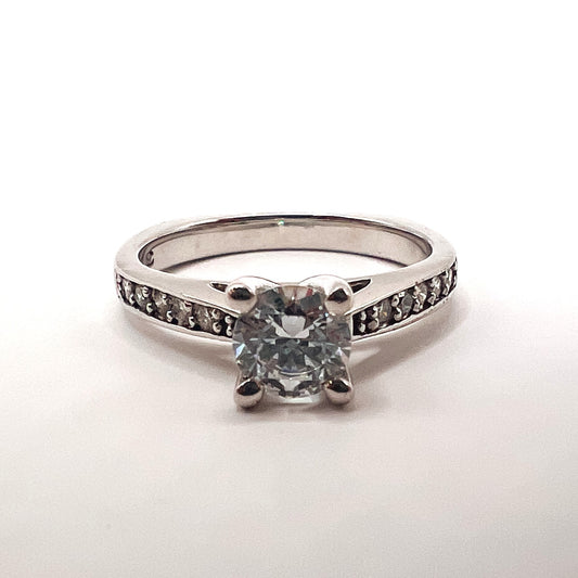Roset 18K White Gold Engagement Ring 321M