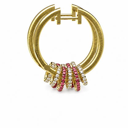 "Nyra" 14K Hoop Earrings