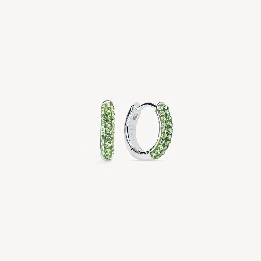 H&B Birthstone Always On Sparkle Hoops