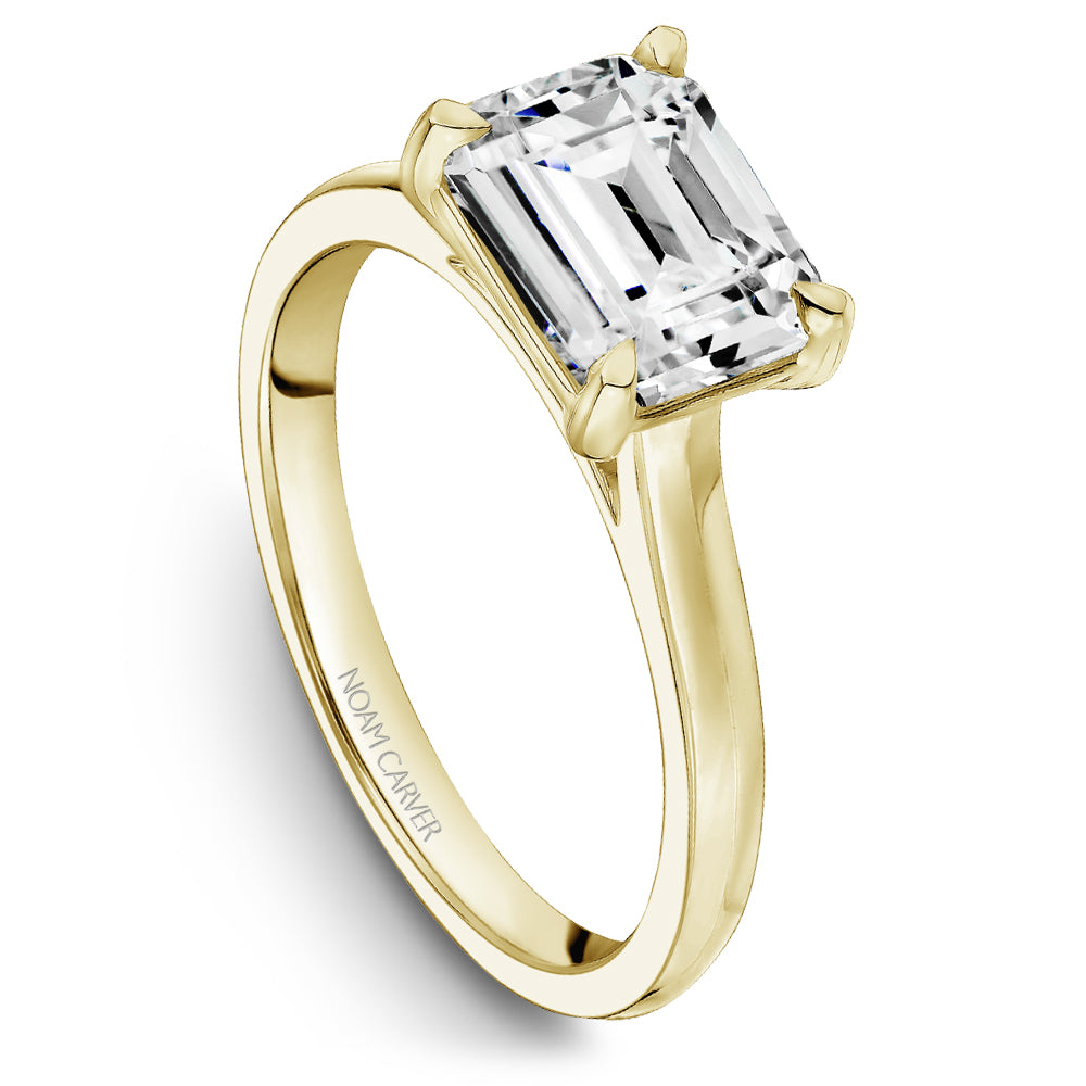 Knife-Edge Solitaire Engagement Ring