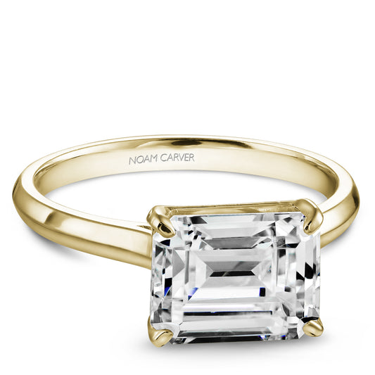 Knife-Edge Solitaire Engagement Ring