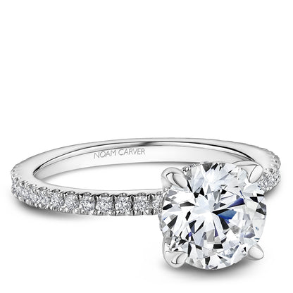 Pavé Diamond Engagement Ring