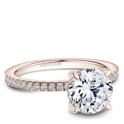 Pavé Diamond Engagement Ring