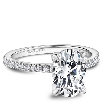 Pavé Diamond Engagement Ring