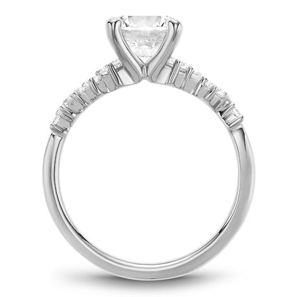Scattered Diamond Engagement Ring