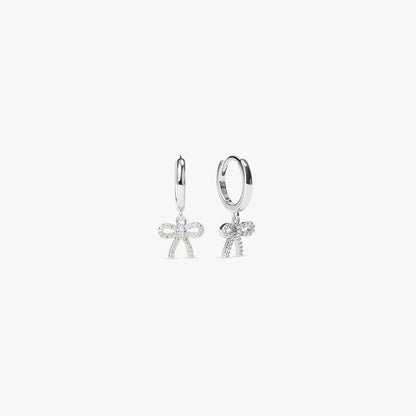 H&B Baby Bow Hoop Earrings