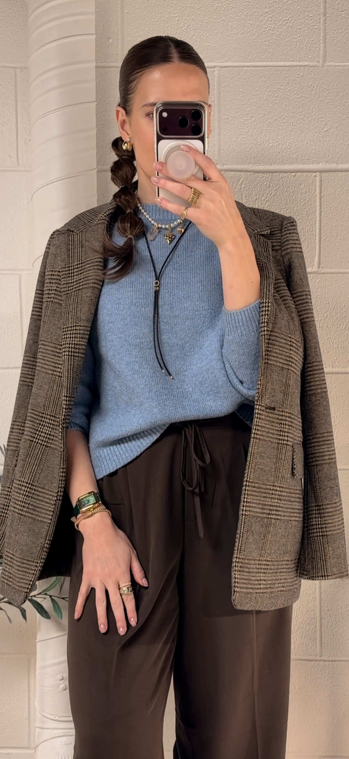 CANDY BLACK LICORICE Braided Bolo Leather Necklace