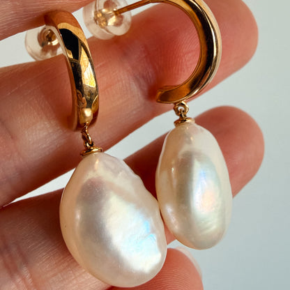 FLICA - Pearl Semi-C Drop Earrings