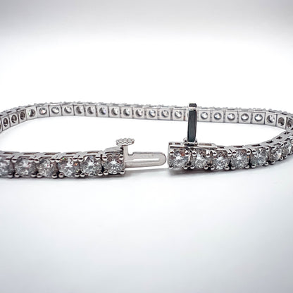 8.12ct Tennis Bracelet - Lab-Grown Diamonds in 14K White Gold