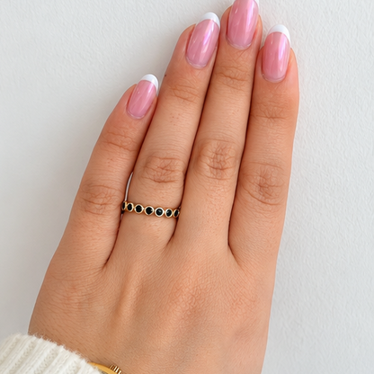 FLICA - Bezel 14K Yellow Gold Rings