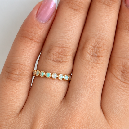 FLICA - Bezel 14K Yellow Gold Rings