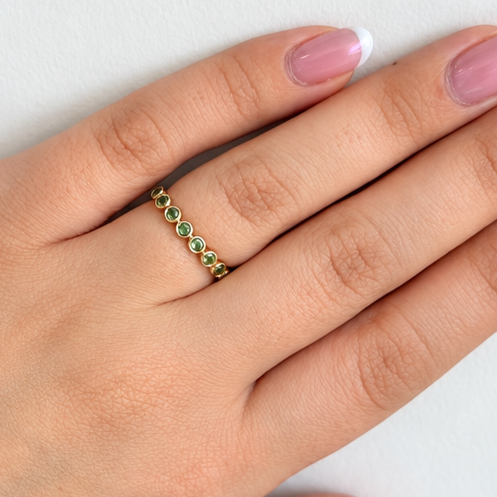 FLICA - Bezel 14K Yellow Gold Rings