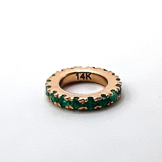 Gemstone Rondelle in 14K Gold