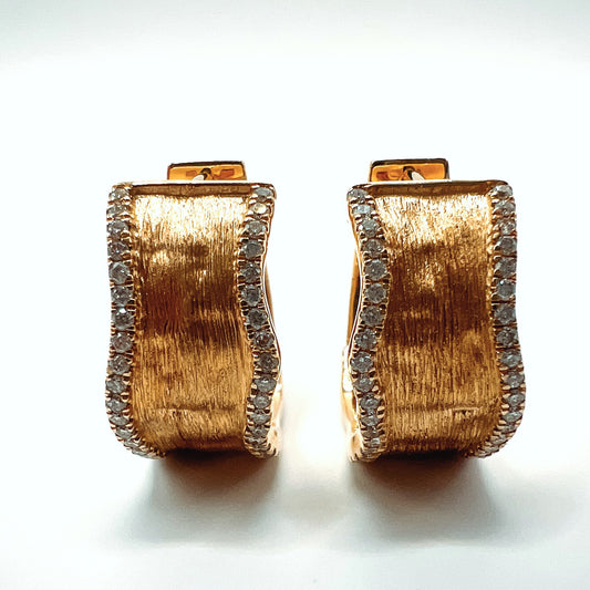 CLARTÉ - "Wynonna" 14k Yellow Gold Diamond Earrings