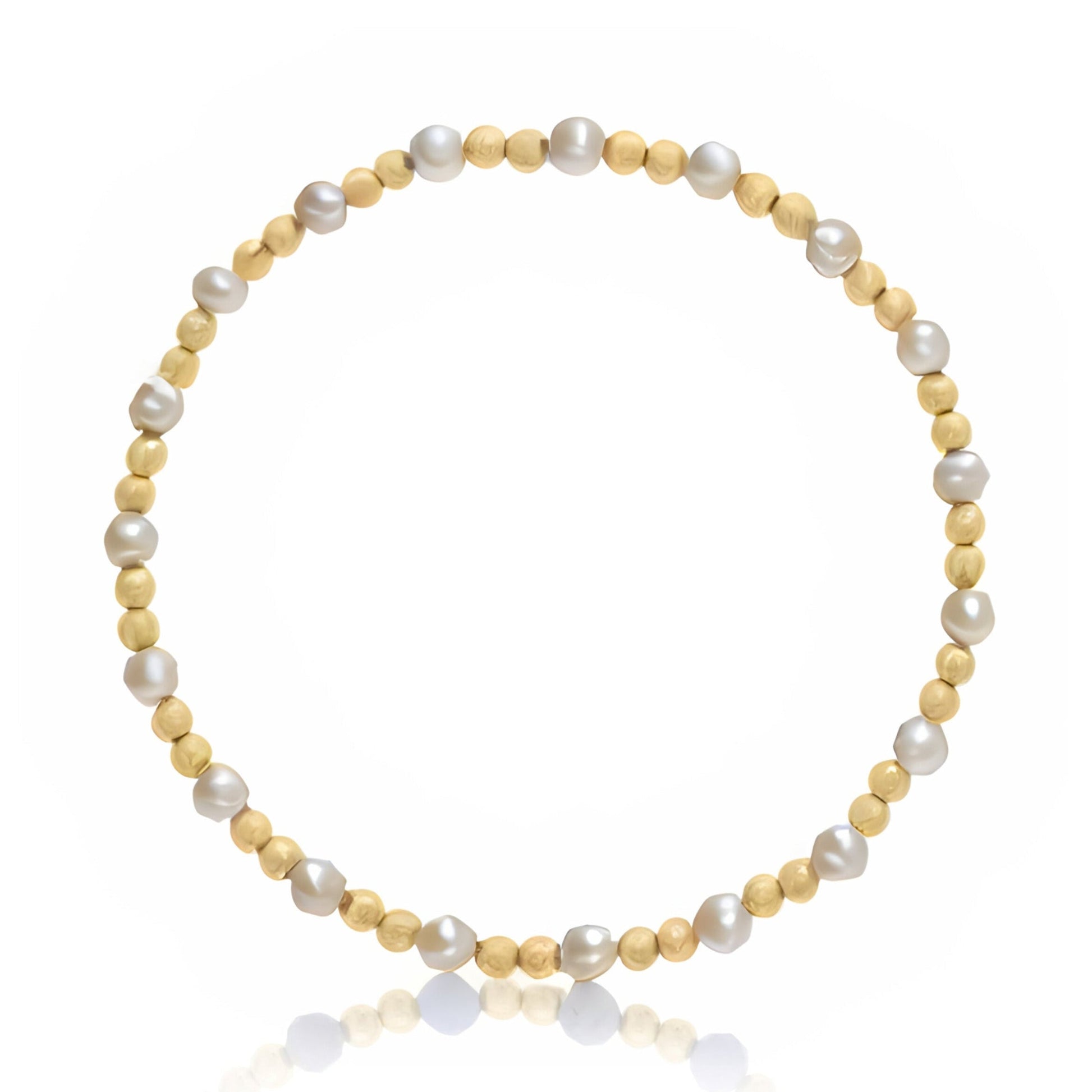 Gold Filled Bead Bracelet with Pearls Dee Berkley