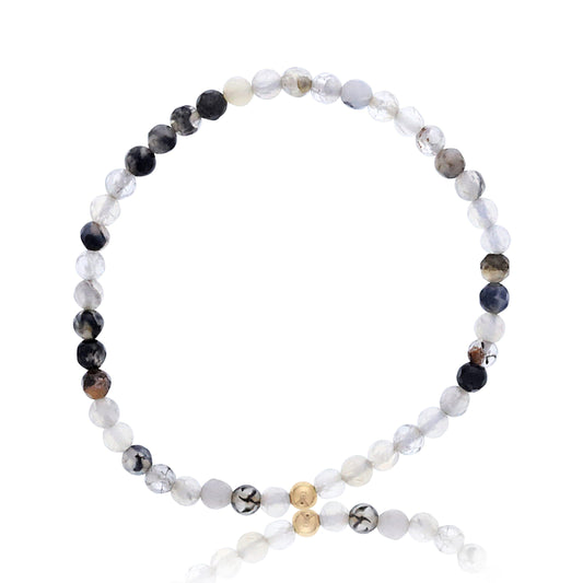 Agate Bracelet with Gold Filled Finishing Bead
