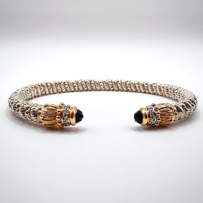 Vahan 14K Gold & Sterling Silver Bracelet with Black Onyx