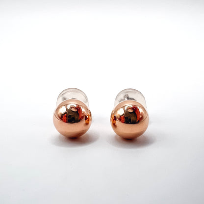 "Zevra" 7mm 14K Gold Ball Earrings