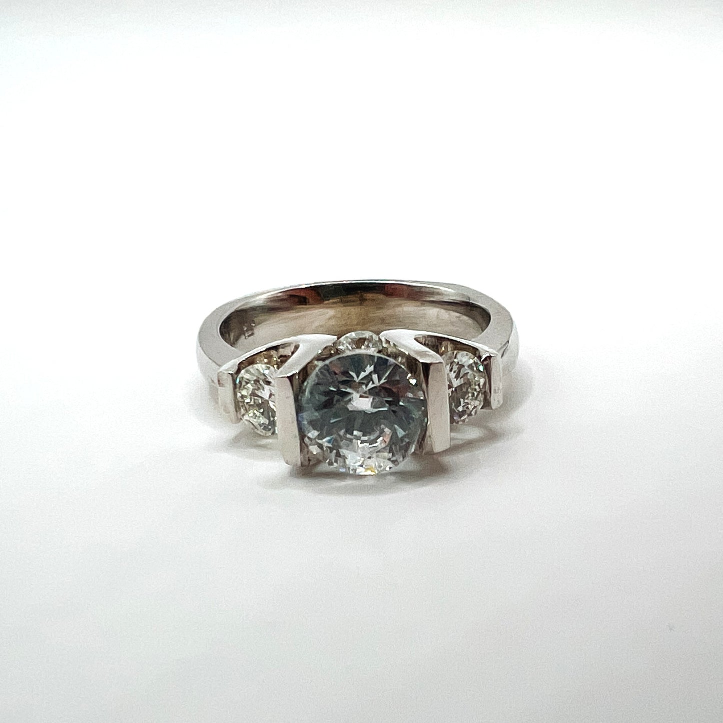 Roset 14K White Gold Engagement Ring MM2219Mt