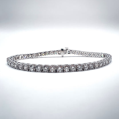 8.12ct Tennis Bracelet - Lab-Grown Diamonds in 14K White Gold