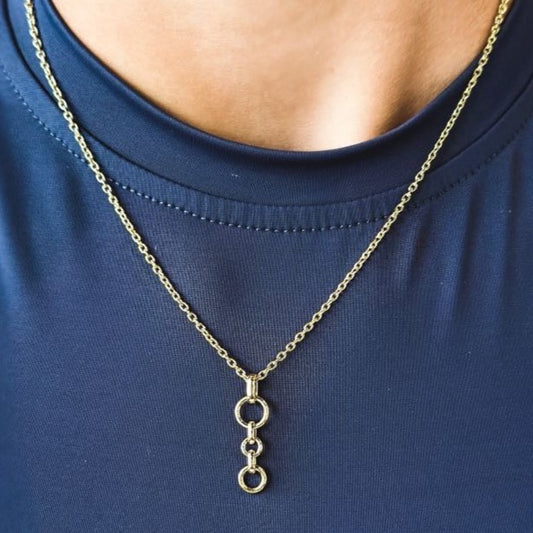 "Avery" 14K Gold Cable Chain Necklace - 18"