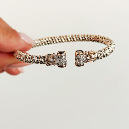 Vahan - 14K Gold & Sterling Silver Bracelet with Iolite and Diamonds