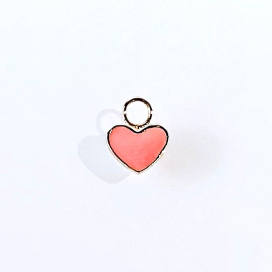 FUSE by Roset - 10K Gold Ear Charms Pink Heart  "XO, ROSET"
