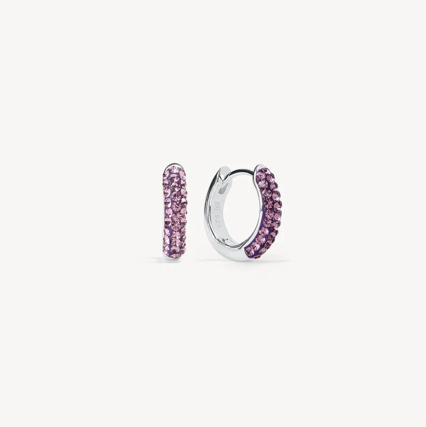 H&B Birthstone Always On Sparkle Hoops