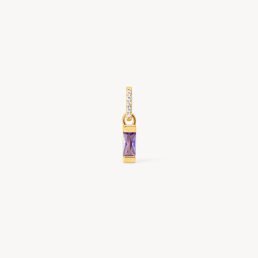 H&B Birthstone Baguette Charm
