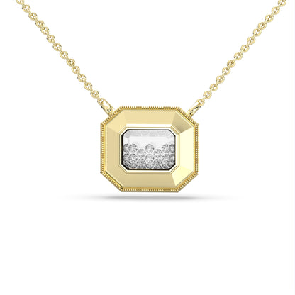 CLARTÉ - Gatsby Emerald Cut Shaker Pendant Necklace
