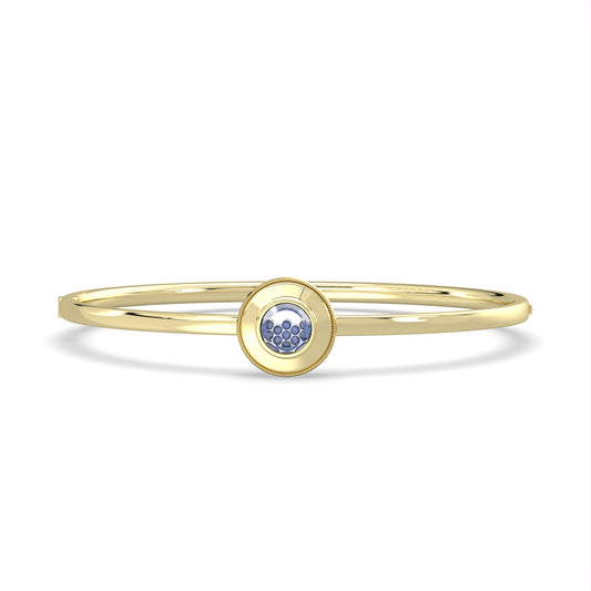 CLARTÉ - Gatsby Round Sapphire Shaker Bangle