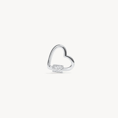 H&B Heart Carabiner Twist Link Charm Holder