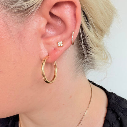 Roset Gold Label "Aurelia" 14K Gold Hoop Earrings