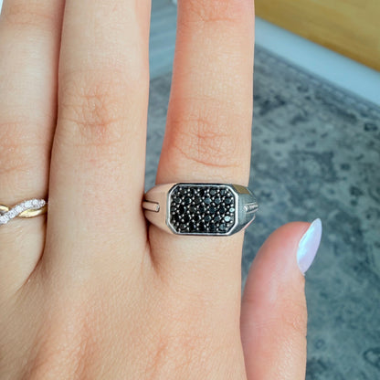 "Rhyan" Diamond Textured Ring