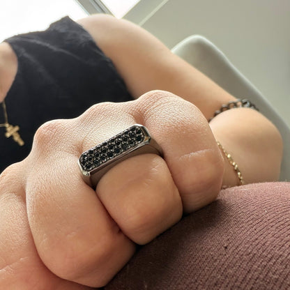 "Lumen" 14K Diamond Statement Ring