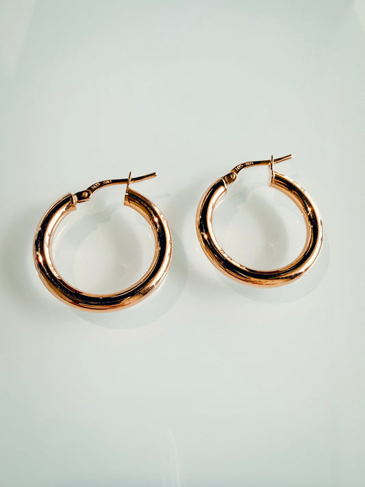 FLICA - 14K Italian Gold Hoops