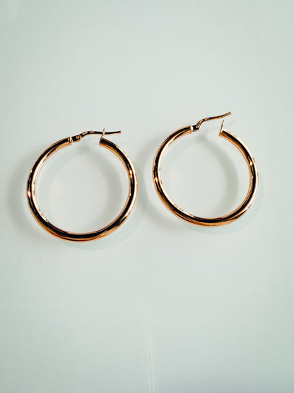 FLICA - 14K Italian Gold Hoops