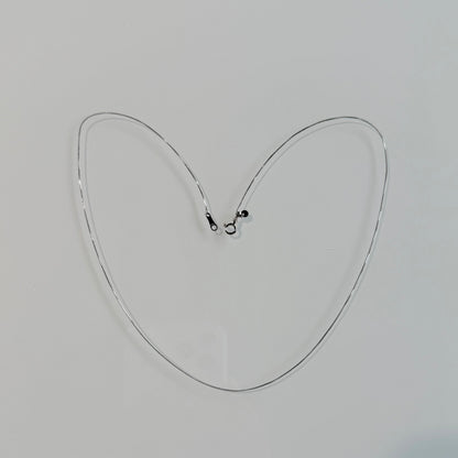 "Alex" Platinum Adjustable Box Chain Necklace