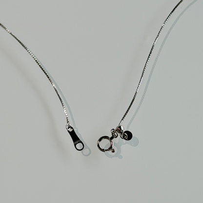 "Alex" Platinum Adjustable Box Chain Necklace