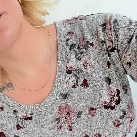 "Alex" Platinum Adjustable Box Chain Necklace