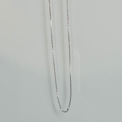 "Bobbi" Platinum Cable Chain Adjustable Necklace