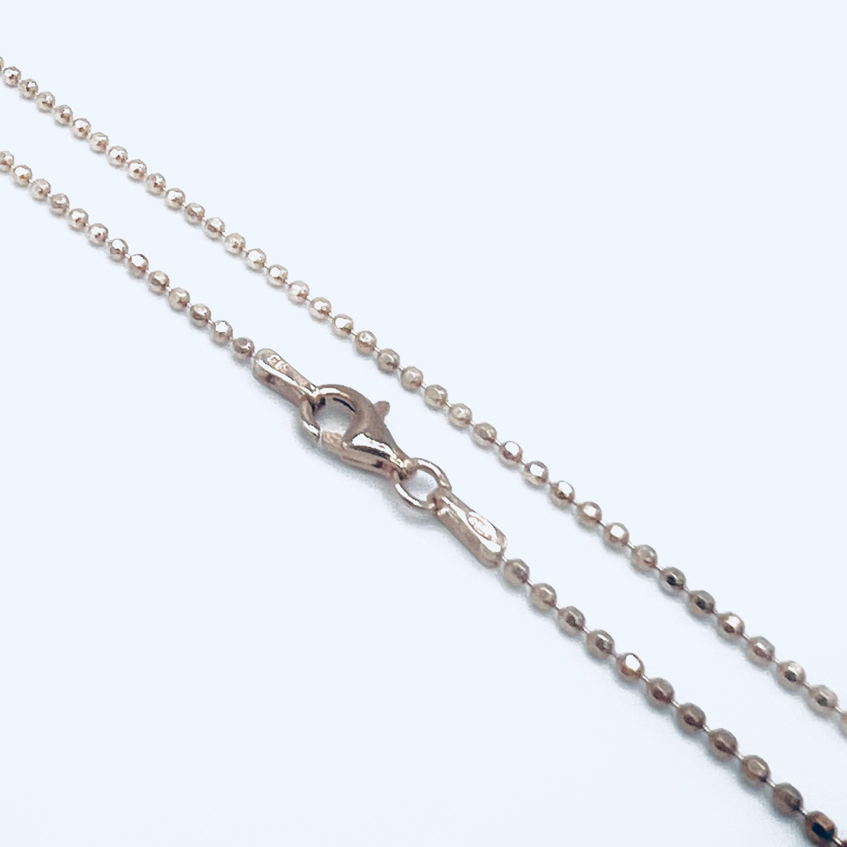 Plated Sterling Silver Ball Chain Necklace
